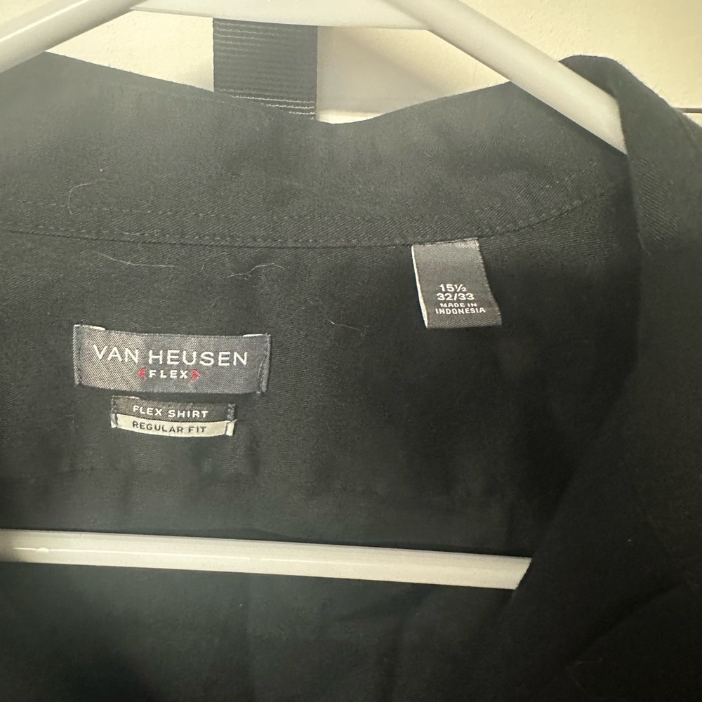 Van Heusen Black Flex Shirt